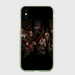Чехол для iPhone XS Max матовый Darkest dungeon all Heroes game