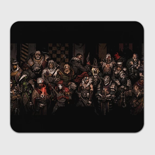 Прямоугольный коврик для мышки Darkest dungeon all Heroes game