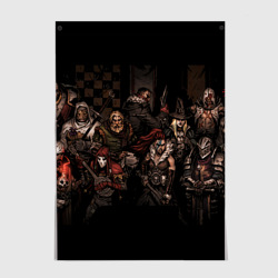 Постер Darkest dungeon all Heroes game