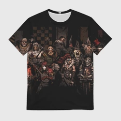 Мужская футболка 3D Darkest dungeon all Heroes game