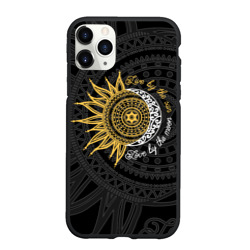 Чехол для iPhone 11 Pro Max матовый Live by the sun Love by the moon