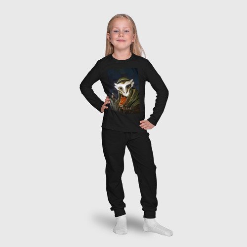 Детская пижама с лонгсливом хлопок Аркейн - Экко, цвет черный - фото 7