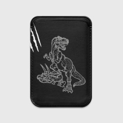 Картхолдер Magsafe магнитный Тираннозавр Скелет