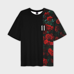 Мужская футболка oversize 3D Розы 11
