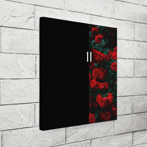Холст квадратный Розы 11, цвет 3D печать - фото 3