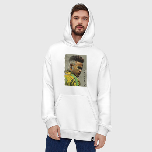 Худи SuperOversize хлопок Neymar Junior - Brazil national team, цвет белый - фото 5