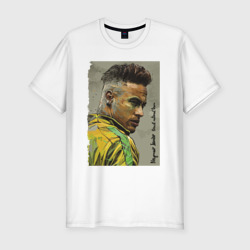 Мужская футболка хлопок Slim Neymar Junior - Brazil national team