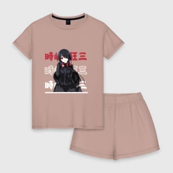 Женская пижама с шортиками хлопок Рандеву с жизнью Date A Live, Куруми Токисаки Kurumi Tokisaki