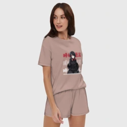 Женская пижама с шортиками хлопок Рандеву с жизнью Date A Live, Куруми Токисаки Kurumi Tokisaki - фото 2