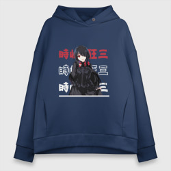 Женское худи Oversize хлопок Рандеву с жизнью Date A Live, Куруми Токисаки Kurumi Tokisaki