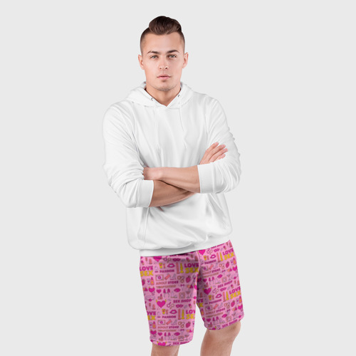 Мужские шорты спортивные Секс-Шоп, цвет 3D печать - фото 5