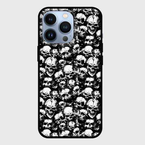 Чехол для iPhone 13 Pro Screaming skulls, цвет черный