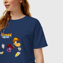 Женская футболка хлопок Oversize Rayman Legends, Рэйман - фото 2