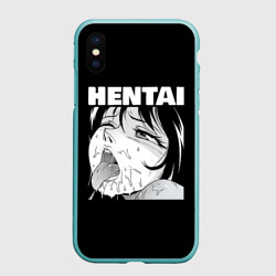 Чехол для iPhone XS Max матовый Hentai девочка ahegao
