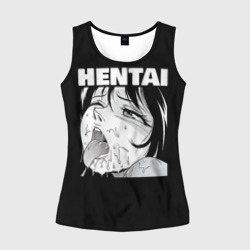 Женская майка 3D Hentai девочка ahegao