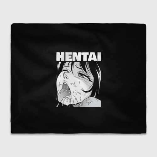 Плед 3D Hentai девочка ahegao, цвет 3D (велсофт)