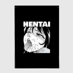 Постер Hentai девочка ahegao