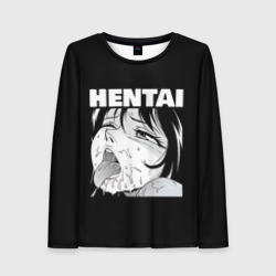 Женский лонгслив 3D Hentai девочка ahegao