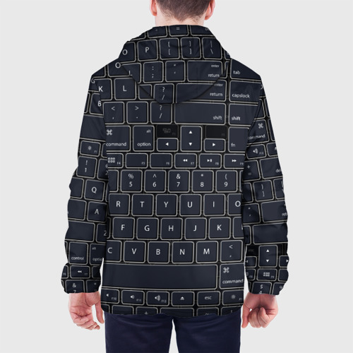 Мужская куртка 3D Клавиатура компьютерная кнопки, цвет 3D печать - фото 5