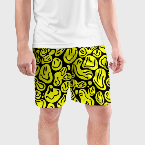 Мужские шорты спортивные The Смайлики, цвет 3D печать - фото 3