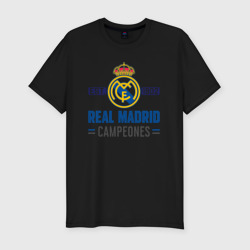Мужская футболка хлопок Slim Real Madrid Реал Мадрид