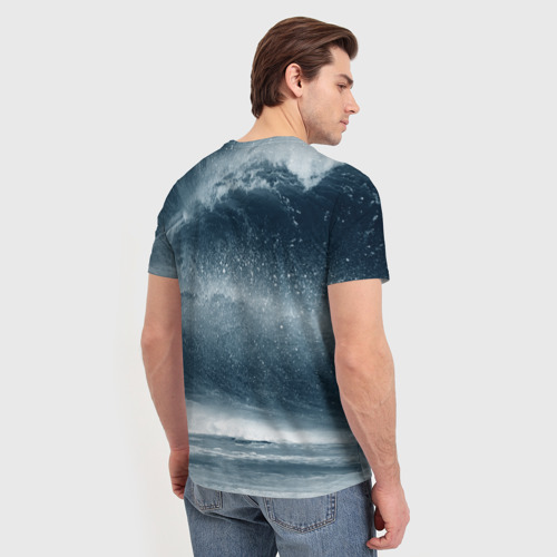 Мужская футболка 3D Волна мыслей, цвет 3D печать - фото 4