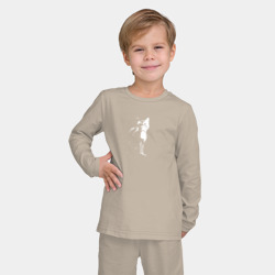 Детская пижама с лонгсливом хлопок Stray Черно-белый - фото 2