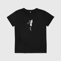 Детская футболка хлопок Stray Черно-белый