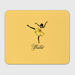 Прямоугольный коврик для мышки Ballet - желтая гербера