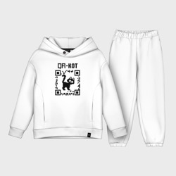 Детский костюм хлопок Oversize QR кот котик