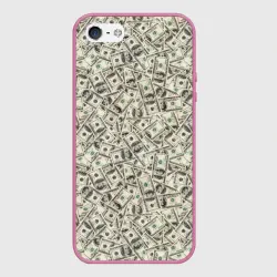 Чехол для iPhone 5/5S матовый Доллары Dollars