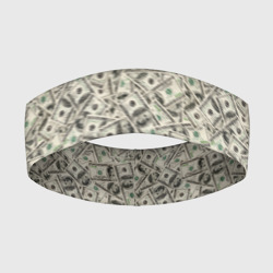 Повязка на голову 3D Доллары Dollars