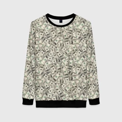 Женский свитшот 3D Доллары Dollars