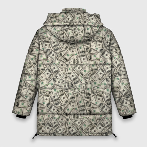 Женская зимняя куртка Oversize Доллары Dollars, цвет черный - фото 2