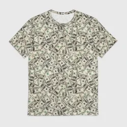 Мужская футболка 3D Доллары Dollars