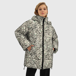 Женская зимняя куртка Oversize Доллары Dollars - фото 2