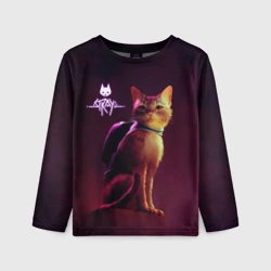Детский лонгслив 3D Stray блуждающий кот
