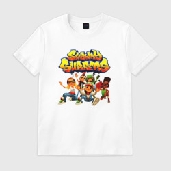 Мужская футболка хлопок Subway Surfers персонажи