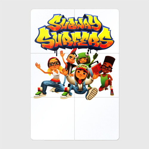 Магнитный плакат 2Х3 Subway Surfers персонажи