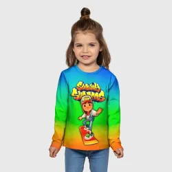 Детский лонгслив 3D Subway Surfers Метро серферов - фото 5