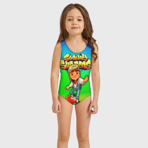 Детский купальник 3D Subway Surfers Метро серферов