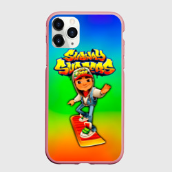 Чехол для iPhone 11 Pro Max матовый Subway Surfers Метро серферов