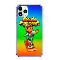 Чехол для iPhone 11 Pro матовый Subway Surfers Метро серферов