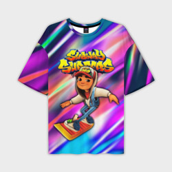 Мужская футболка oversize 3D Subway Surfers