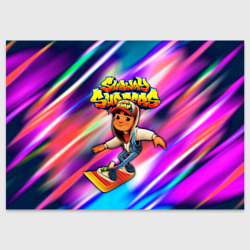 Поздравительная открытка Subway Surfers