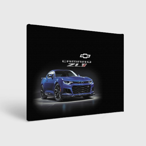 Холст прямоугольный Chevrolet Camaro ZL1 Motorsport, цвет 3D печать
