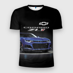 Мужская футболка 3D Slim Chevrolet Camaro ZL1 Motorsport