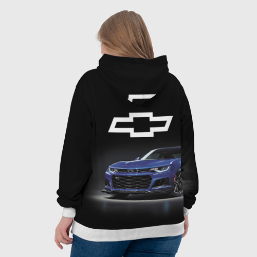 Женская толстовка 3D Chevrolet Camaro ZL1 Motorsport, цвет 3D печать - фото 7