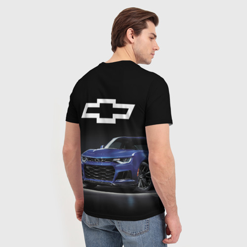 Мужская футболка 3D Chevrolet Camaro ZL1 Motorsport, цвет 3D печать - фото 4