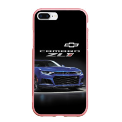 Чехол для iPhone 7Plus/8 Plus матовый Chevrolet Camaro ZL1 Motorsport